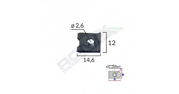 Ofertă de sezon Clips Fixare Universal - Negru Set 25 Buc