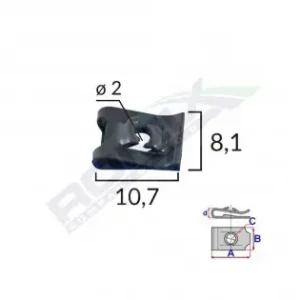 Clips Fixare Universal - Negru Set 25 Buc Ofertă specială