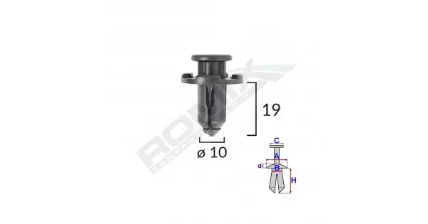 Clips Fixare Pentru Subaru 10X19Mm Negru - Set 10 Buc Nu rata