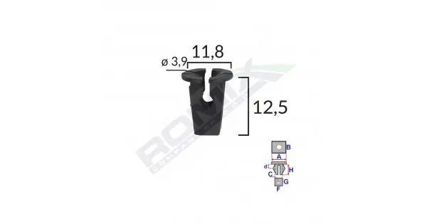 Clips Fixare Pentru Grup Vag - Negru Set 10 Buc Preț promoțional