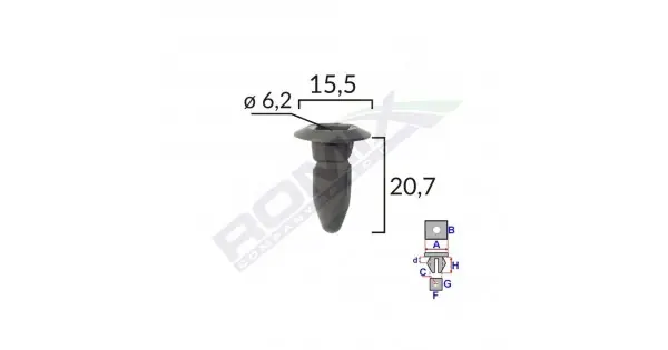 Clips Fixare Pentru Grup Vag - Negru Set 10 Buc Ofertă specială