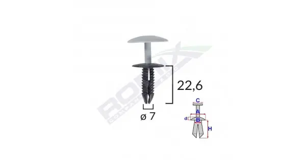 Clips Fixare Pentru Ford - Negru Set 10 Buc Preț mic