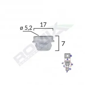 Clips Fixare Interior Pentru Bmw 7X17Mm Alb Set 10 Buc Cel mai bun preț