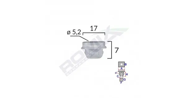 Clips Fixare Interior Pentru Bmw 7X17Mm Alb Set 10 Buc Cel mai bun preț