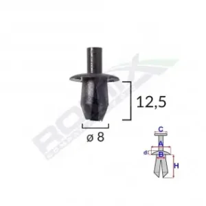 Clips Fixare Elemente Roata Pentru Dacia Renault - Negru Set 10 Buc Ieftin