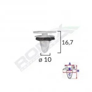 Clips Fixare Elemente Exterior, Grila De Admisie, Pentru Kia Si Hyundai Set 10 Buc Plată securizată