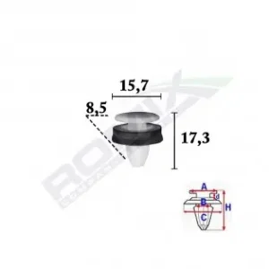Clips Fixare Elemente Exterior Pentru Ford Transit 2014 -8.5X17.3Mm Alb - Set 10 Buc Ofertă exclusivă