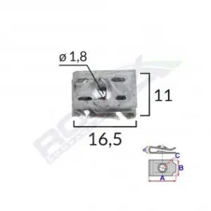Ofertă de sezon Clema Fixare Elemente Motor Pentru Grup Vag 1.8X16.5X11Mm Set 10 Buc