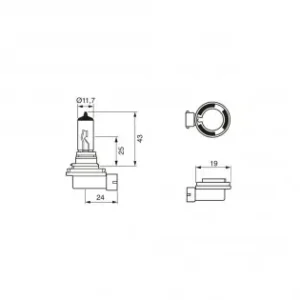 Cumpără online Bec 12V H11 55W Eco Bosch