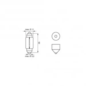 Bec 12V C5W 5W Eco Set 10 Buc Bosch Plată securizată