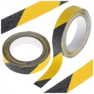 Banda De Protectie Anti-Alunecare, Autoadeziva, Culoare Negru-Galben, Dimensiune 5M X 2,5Cm Cumpără online