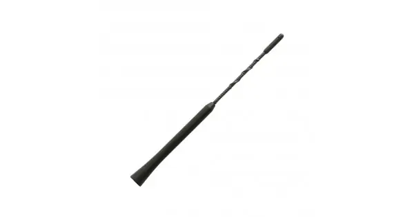Lichidare de stoc Antena Auto Exterior Neagra 24Cm Cu 2 Adaptoare (5-6Mm)