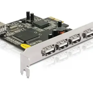 Card PCI Express Delock > 4 x USB 2.0 externe + 1 x intern Super ofertă