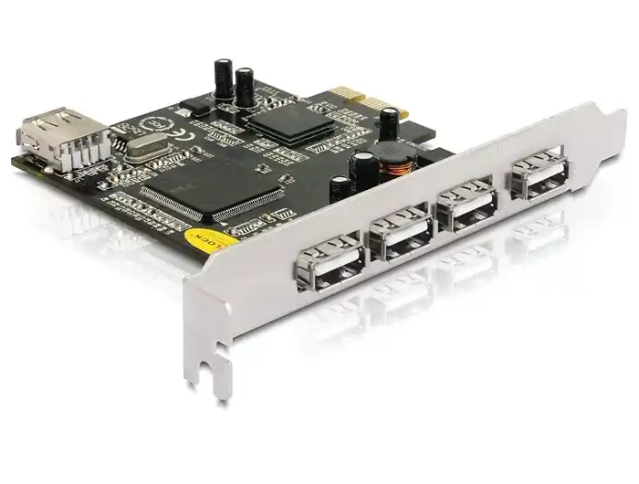 Card PCI Express Delock > 4 x USB 2.0 externe + 1 x intern Super ofertă