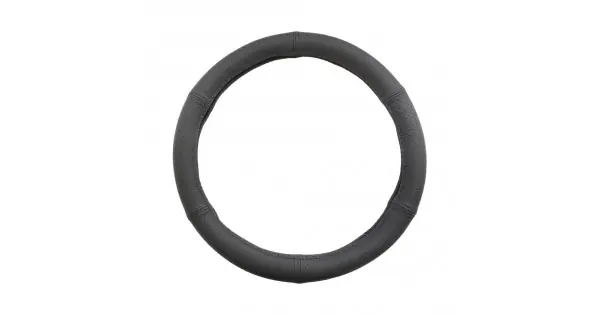 Husa Volan Piele Naturala Perforata Negru 39-41 Cm Vezi acum