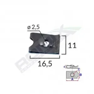 Lichidare de stoc Clips Fixare Universal - Negru Set 25 Buc