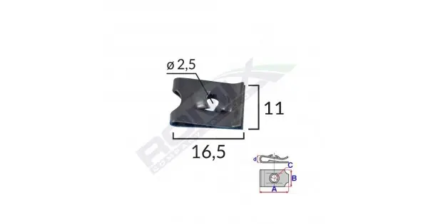 Lichidare de stoc Clips Fixare Universal - Negru Set 25 Buc