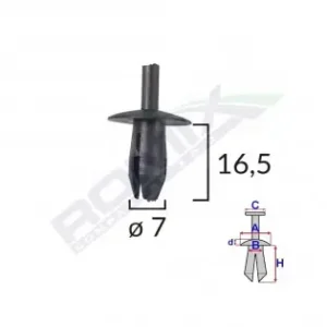 Popular Clips Fixare Pentru Vw Mercedes - Negru Set 10 Buc