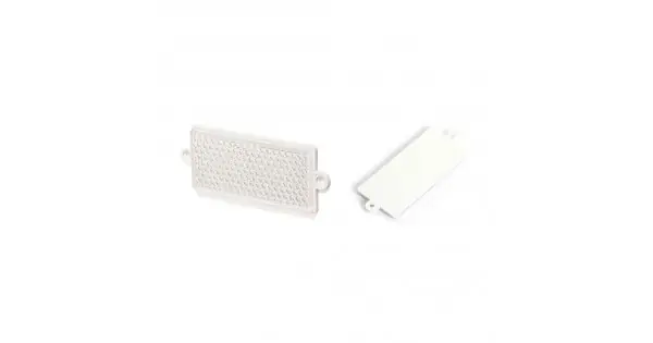 Discount Catadioptru Dreptunghiular, 49U Up-105X48, Alb Was