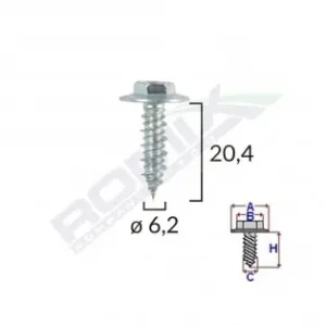 Nu rata Surub Cu Saiba Alfa Romeo Fiat 6.2X20.4Mm Set 10 Buc