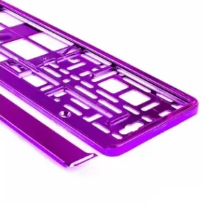 Premium Suport Numar Inmatriculare Din Plastic, Calitate Premium, Culoare Violet