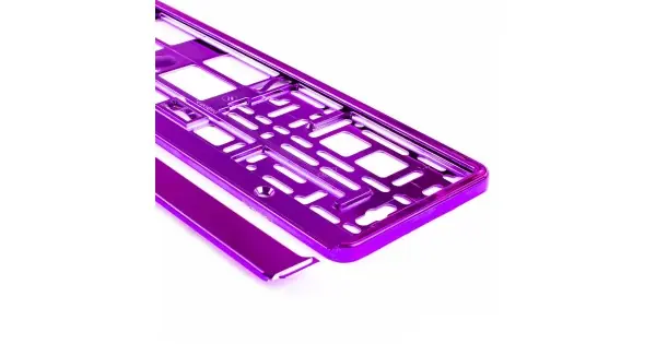 Premium Suport Numar Inmatriculare Din Plastic, Calitate Premium, Culoare Violet