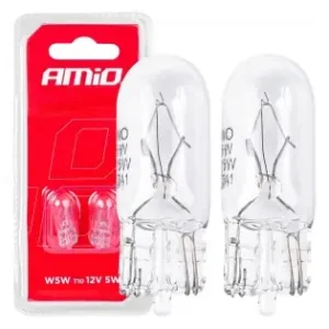 Transport gratuit Set 2 Becuri Cu Halogen, Soclu T10, W5W, W2.1X9.5D, Alimentare 12V