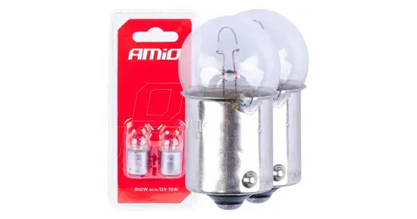 Cel mai bun preț Set 2 Becuri Cu Halogen, Soclu R10W, Ba15S, Alimentare 12V