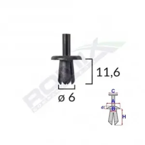 Bestseller Clips Fixare Pentru Alfa Romeo/fiat Mercedes Opel - Negru Set 25 Buc