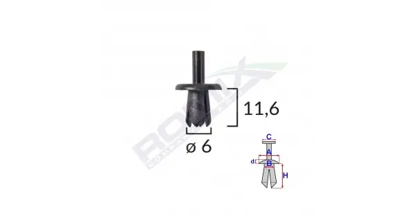 Bestseller Clips Fixare Pentru Alfa Romeo/fiat Mercedes Opel - Negru Set 25 Buc