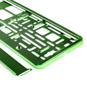 Discount Suport Numar Inmatriculare Din Plastic, Calitate Premium, Culoare Verde