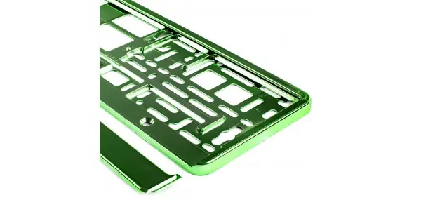 Discount Suport Numar Inmatriculare Din Plastic, Calitate Premium, Culoare Verde