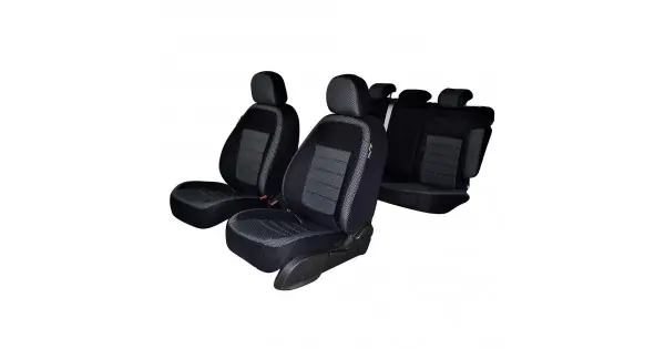 Livrare rapidă Set Huse Scaun Umbrella Pentru Fiat Doblo Panorama 5 Locuri 2006-2013 (Bancheta Fractionata)