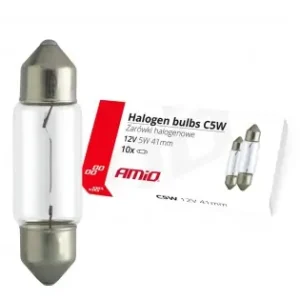 Ofertă specială Set 10 Becuri Cu Halogen C5W Festoon, 41Mm, 12V