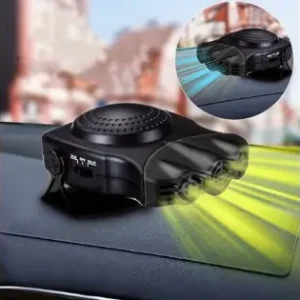 Aeroterma Auto 2In1, Ventilate, Incalzire Rapida Si Dezghetare Geamuri, 12V, Putere 150W, Cu Mufa De Bricheta Preț redus