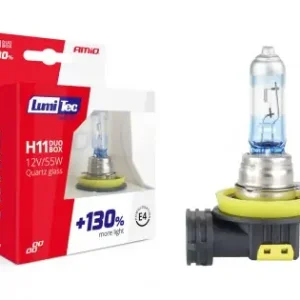 Set Becuri Cu Halogen H11 12V 55W Lumitec Limited + 130% Duo Box Bestseller
