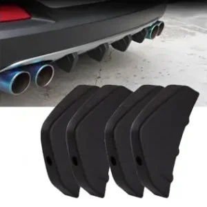 Set 4 Ornamente Tuning Tip "Splitter" Pentru Bara Spate, Culoare Neagra Livrare rapidă