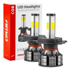 Instalatie Led Cob 2Side Amio, Compatibil H4, Destinat Competitiilor Auto Sau Off-Road Reducere extra