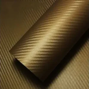 Folie Colantare Auto Carbon 3D - Gold (3M X 1,27M) Lichidare de stoc
