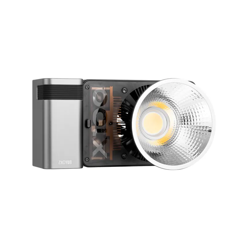 Zhiyun Molus X100 Combo Lampa LED Bi-Color, 100W, 2700K-6500K, 17032 Lux, Sistem Racire DynaVort, Baterie Grip si geanta incluse Livrare expres