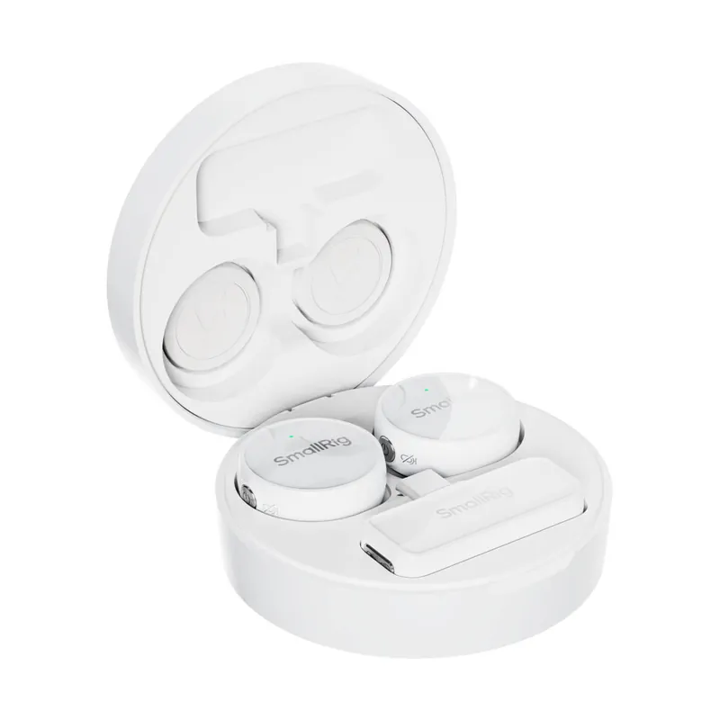 Cumpără online SmallRig S 60 Lavaliera Wireless, USB-C, Raza 300 m, DSP 24 bit, Autonomie 44 ore, Prindere Magnetica, TX 7.9 g, Alb