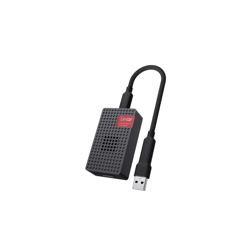 Bestseller Lexar Cardreader microSDXC Express, compatib w./microSD UHS-I, R900MB/s w./built-in fan (USB3), Cititor de carduri