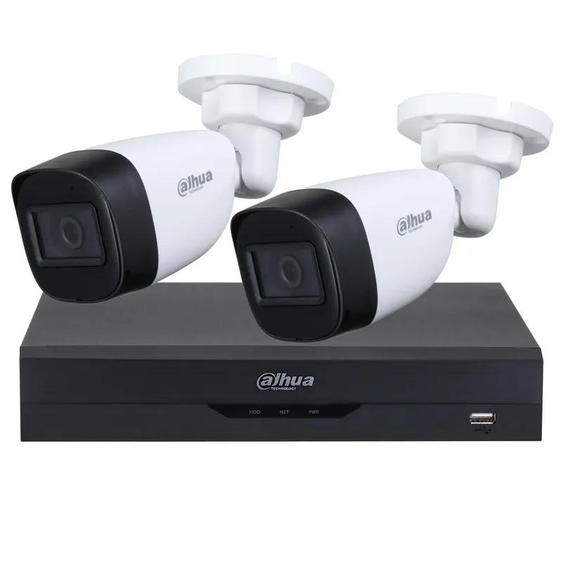Sistem supraveghere Dahua 2 camere exterior 5MP, DVR XVR 4 canale, 5MP Cumpără acum