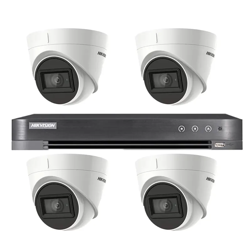 Sistem supraveghere video Hikvision 4 camere interior 4 in 1, 8MP, lentila 2.8, IR 60m, DVR 4 canale 4K 8MP Retur ușor