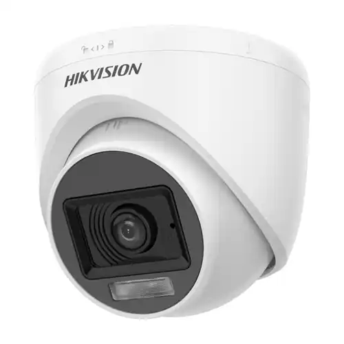 Camera de supraveghere Dual Light 5MP, lentila 2.8mm, IR 20m, WL 20m, Microfon - Hikvision - DS-2CE76K0T-LPFS-2.8mm Ieftin