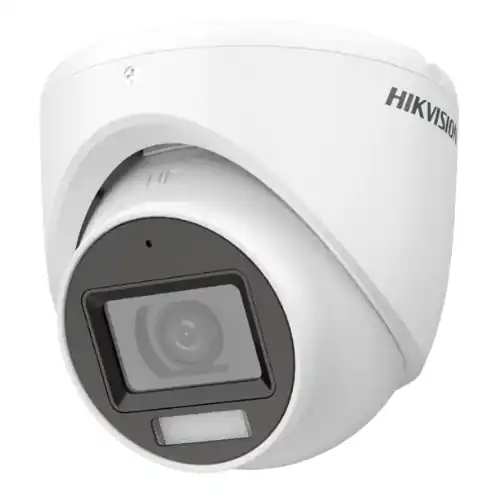 Camera supraveghere, 2MP, lentila 2.8mm, IR 30m, WL 20m, Microfon, IP67 - Hikvision DS-2CE76D0T-LMFS-2.8mm Mai ieftin