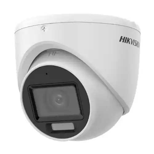 Camera de supraveghere, Dual Light, 5MP, lentila 2.8mm, IR 30m, WL 20m, Microfon - Hikvision DS-2CE76K0T-LMFS-2.8mm Retur gratuit
