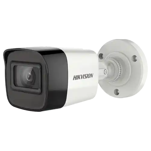 Reducere extra Camera de supraveghere, 5 MP, lentila 2.8mm, IR 30m, Microfon - HIKVISION DS-2CE16H0T-ITFS-2.8mm