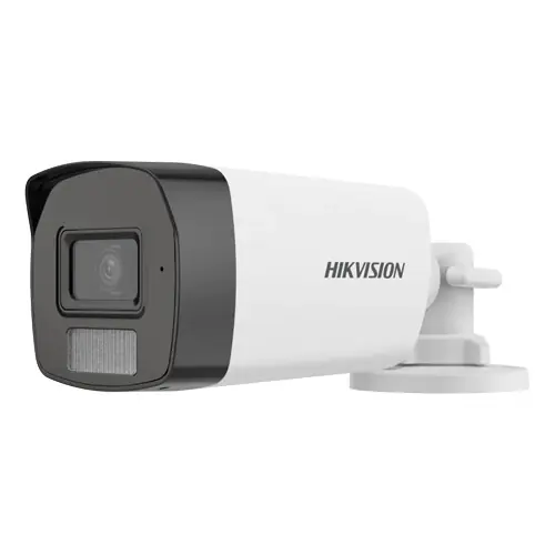 Camera de supraveghere Dual Light, 5MP 3K, lentila 3.6mm, IR 40m, WL 40m,Microfon - Hikvision - DS-2CE17K0T-LFS-3.6mm Mai ieftin