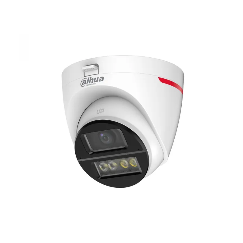 Cumpărături sigure Camera analog Dahua Dome 2MP, WizColor, Smart Dual Light IR 50m, microfon, IP67, notificari pe mobil - HAC-HDW1249X-A-PRO-0280B